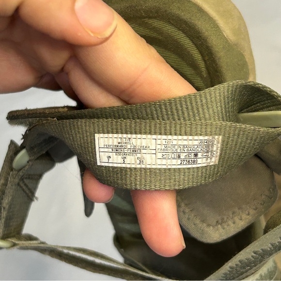 Merrell Womens Size 7 Terran 3 Cush Lattice Olive Open Toe Strappy Sandals Shoes - Picture 8 of 8